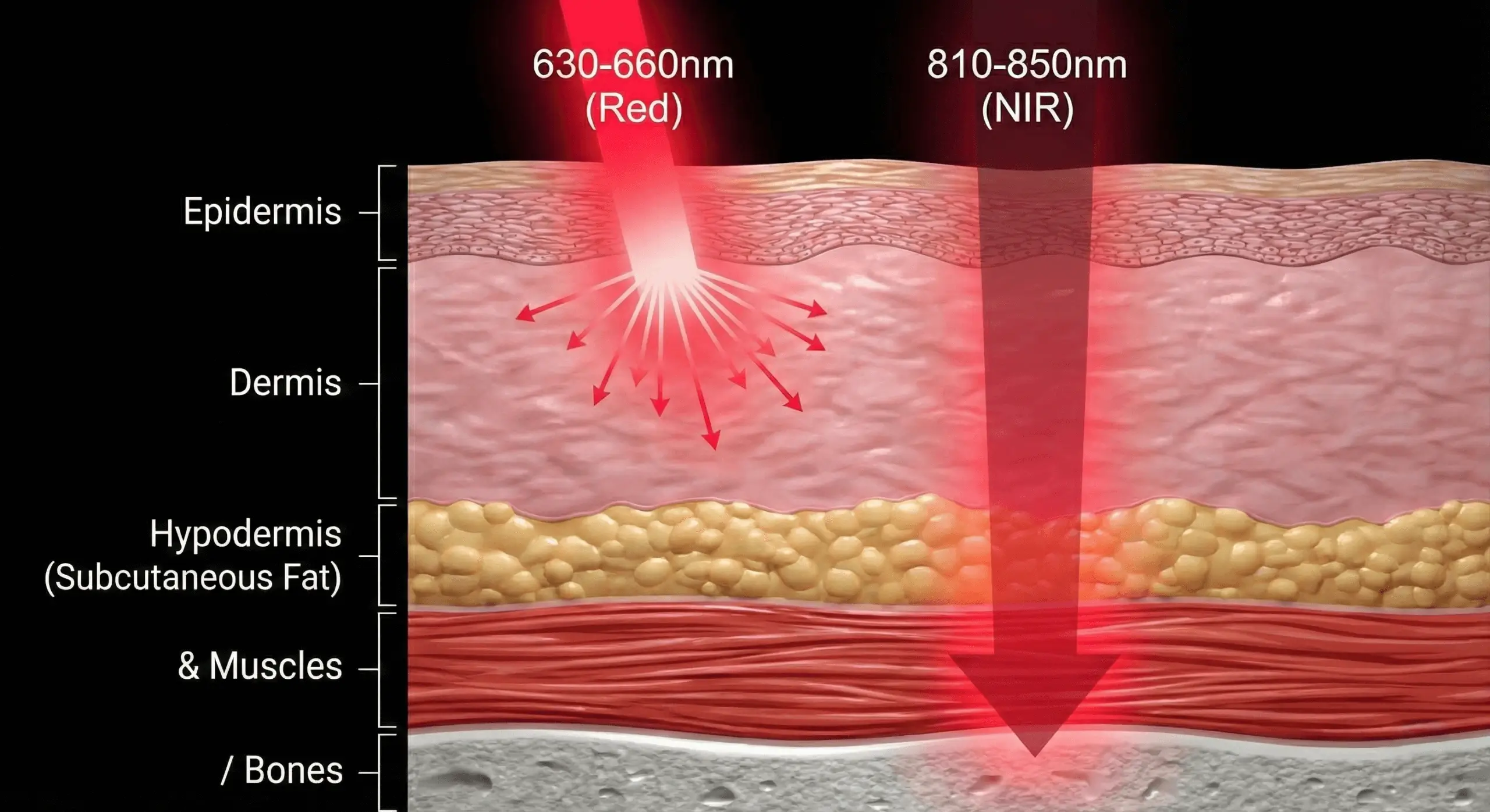 Mechanism of photobiomodulation: How red light stimulates mitochondrial ATP production