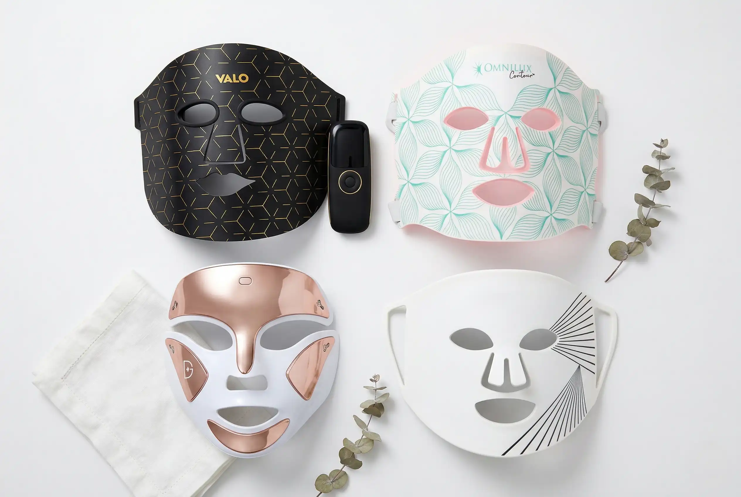 Best LED face masks of 2026 ranked and compared flat lay product photo