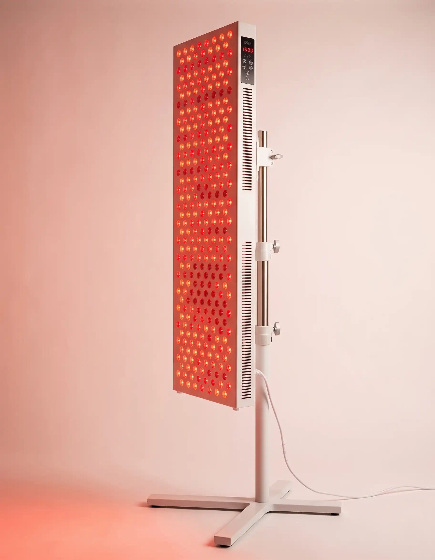 Valo Blaze full-body red light therapy panel on adjustable stand — best 2026
